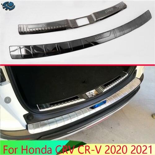 For Honda CRV CR-V 2020 2021 Car Accessories Stainless Steel Rear Trunk Scuff Plate Door Sill Cover Molding Garnish
