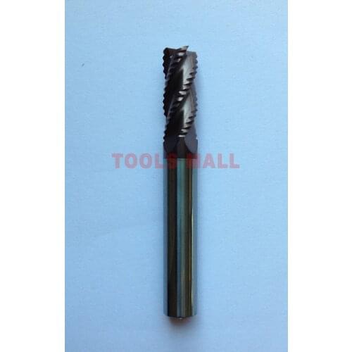 Free Shipping-3pcs of 4 flutes Roughing End Mills 8mm HRC45 Milling cutters CNC EndMill Tools Carbide router bits milling bits