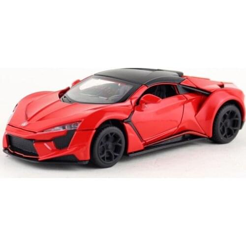 1:32 Scale/DieCast Model Toy Car/Lykan Hypersport/Sound & Light/Fast and Furious 7 series/Pull Back/Educational Collection