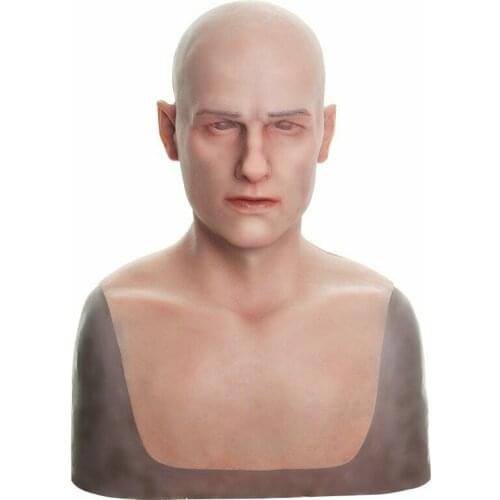 New Realistic Fake Silicone Man Face Human Skin for Female To Be Male Crossdresser Top Quality Soft Shemale Transgender Queen