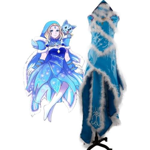 Custom Made Dota 2 Crystal Maiden Dress Cosplay Costume Custom Made