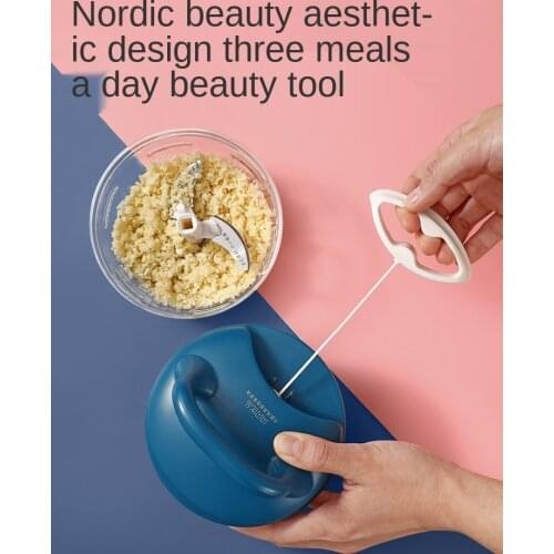 Manual food chopper Home kitchen garlic garlic food grinder machine hand pull food chopper processor blenders mixers grinder