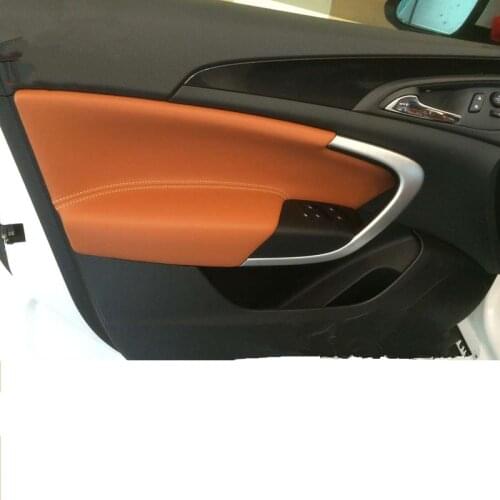 Microfibre Leather Protective Console Center 4 Doors Panel Armrest Trim Decorated Cover For Buick Regal CAB040