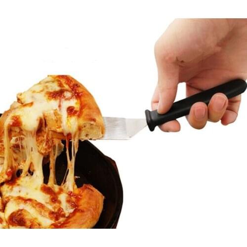 1PC Stainless Steel Spatula Scraper Pancake pizza Shovel Batch Caesar Western Shovel Turner Scoop with Plastic Handle LB 059