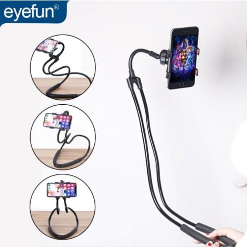 Mobile phone holder 360 rotating mobile phone clip holder seat desktop lazy bracket for iPhone Samsung Huawei Xiaomi VIVO