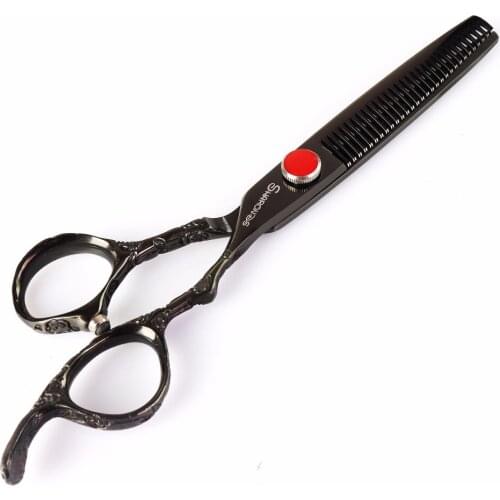 New 6 inch special hairdressing cutting thinning scissors set beauty salon cutting tool professional hairdressing scissors black
