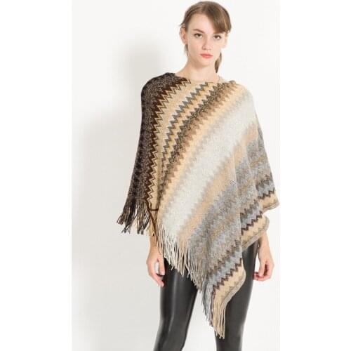 2021 New Warm Capes & Ponchos for Women Oversized Shawls Wraps Vingtage Coat Shawl Cloak Knitting Poncho Bohemian Knitwear