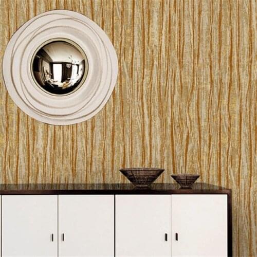 Beibehang New modern minimalist wallpaper non-woven wood grain striped wallpaper Living room bedroom hotel office wallpaper