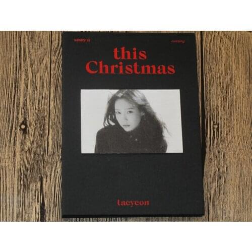 Signed SNSD Kim Tae Yeon autographed album This Christmas CD+photobook+signed poster 122017