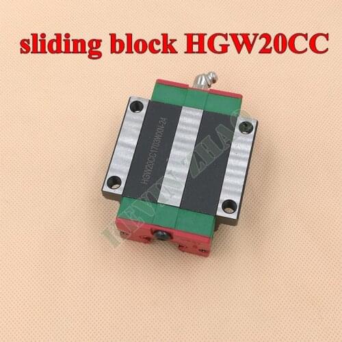 HGW20CC HGW20CA sliding block match use HGR20 linear guide width 20mm guide for CNC router