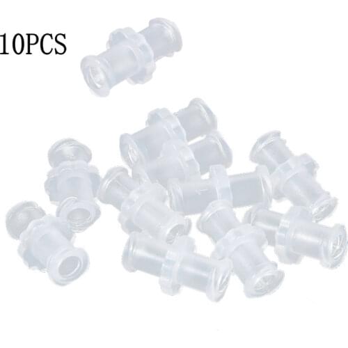 10PCS Transparent Female To Female Coupler Luer Syringe Connector Easy To Use Plastic for Pneumatic Parts Durable In Use