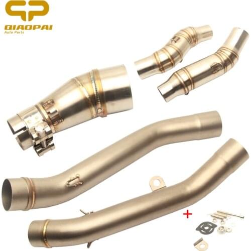 Motorcycle Exhaust Connect Link Pipe Middle Tube Escape Moto Slip on Adapter Muffler 51M for Kawasaki Z800 Z750 ZX10R Z1000 Z250