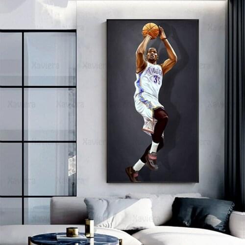 Modern Handsome Basketball Star Art Poster Sports Athlete Canvas Paintings and Prints Nordic Home Decoration Living Room Bedroom