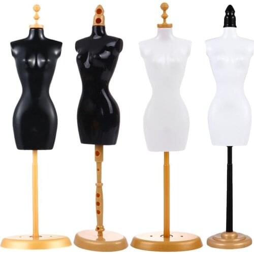 4 Pcs Doll Dress Form Clothing Clothes Displaying Racks Mannequin Model Stands DIY Apparel Sewing