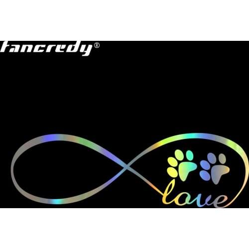 Tancredy Animal Dog Cat footprints footmark Car Bumper Stickers and Decals Car Styling Decoration Door Body Window Vinyl Sticker