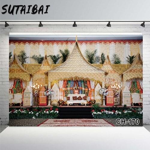 Traditional Wedding of Minangkabau Backdrops Bridal Shower Party Photography Backgrounds Photo Studio Decoration Props Photozone