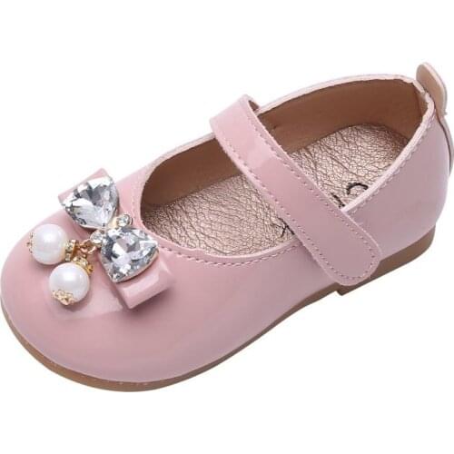 Girls Shoes Princess Bowknot Shoes Baby Kids Children Cute Shoes Toddlers Non-slip Spring Autumn Fashion Flats For Children