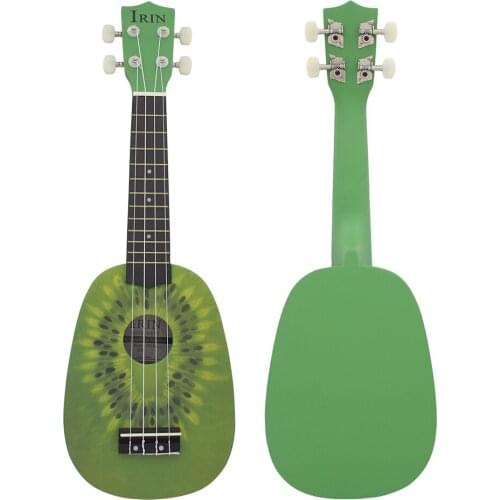 21 Inch Ukulele Basswood Soprano Ukulele Kiwi 4 Strings Hawaiian Guitar Beginner Kids Musical Instrument Gift Toys Mini Guitarra