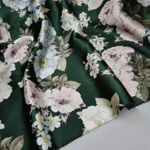 Evening Dress Silky Charmeuse Gown Fabric Polyester Cloth Soft Dropping Pajamas Material