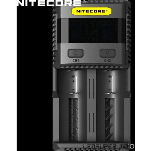 New Benchmark Intelligent Charging 3A Speedy charge Superb Battery Charger Nitecore SC2 with 5A Total Output