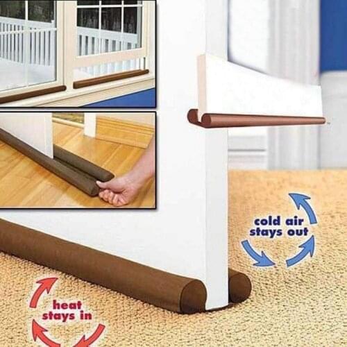 Guard Wind Dust Blocker Sealer Stopper Insulator Door Window Brown interior protecter Door Stops #2