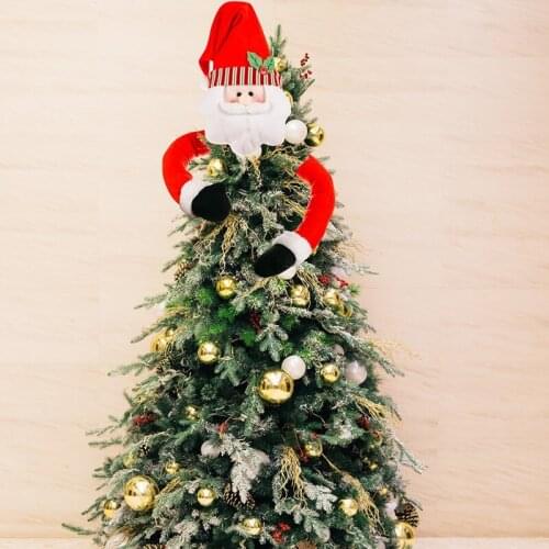 1pcs Christmas Tree Toppers Decoration Cute Santa Claus Snowman Ornaments Tree Top Decoration Red Christmas Home Decoration