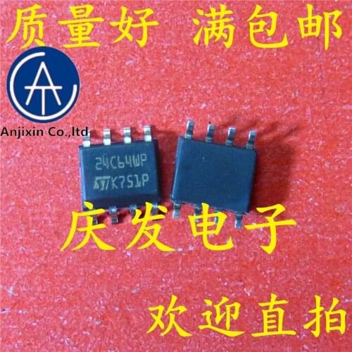 10pcs 100% orginal new 100% quality real stock ST24C64WP M24C64-WMN6TP 24C64WP SOP8