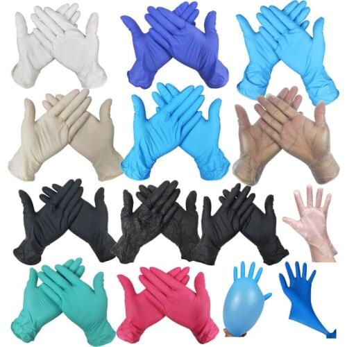 100pcs Disposable Food Gloves Latex Cleaning Gloves Universal Garden Cleaning Gloves For Home Home Cleaning Rubber Drop Ship