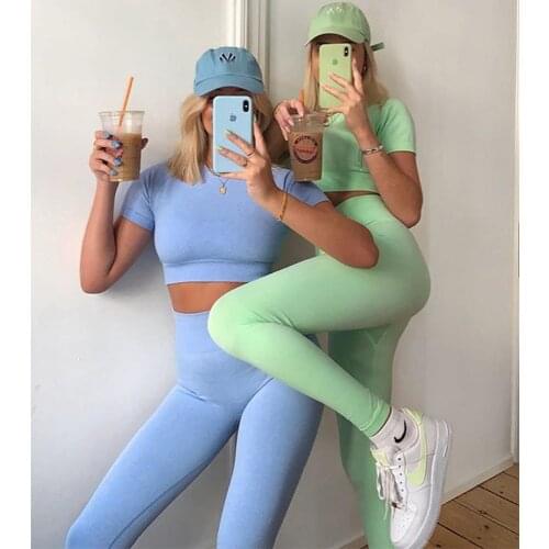 2021 Seamless Leggings Women High Waist Push Up Fitness Gyms Leggings Pants Solid Workout Sportswear Leggings Tights