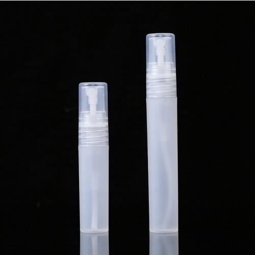 50pcs 5ml 10ml Plastic Perfume Bottle Refillable Mist Sprayer Bottle Mini Promotion Sample Atomizer Empty Perfume Test Vials
