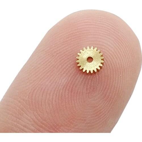 DasMikro Das87 6 Pcs M0.2 Brass 20T Worm Gear