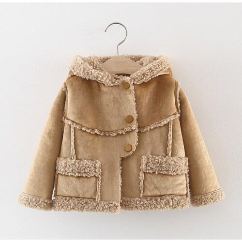 Melario New Winter Baby Girls Clothes Fleece Coat Pageant Warm Jacket Xmas Snowsuit Baby Hooded Jacket Pocket Jacket Outerwear