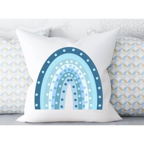 Baby boy girl rainbow Cushion cover Personalised Pillow Nursery rainbow cushion Baby Room Christening Gift Keepsake
