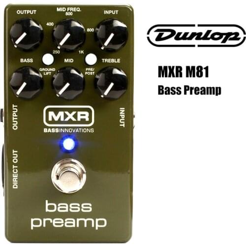 Dunlop MXR M81 Bass Preamp Bass Guitar Effect Pedal