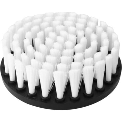 Household Electric Drill Brush Plastic Round Cleaning Brush For Carpet Attachment For Leather And Upholstery Power Scrubber