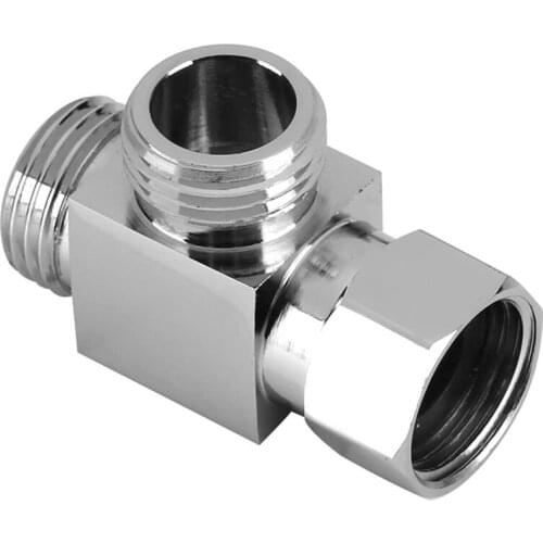 Hot Brass 3 Way Water Diverter Adapter Quickly Installation Bathroom Shower Bidet Angle Replacement Valve Connector
