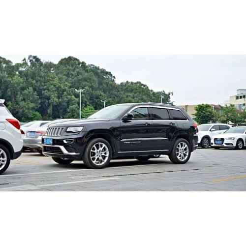 Chrome door visor side window deflector shade sun rain shield silver trips eaves for Jeep Grand Cherokee 2011