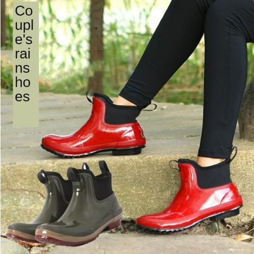 Quality Rubber Boots Women Ankle Shoes Rain Boots for Rain Day Nice Sprig Pop Female Waterproof Water Shoes Rainboots for Rain