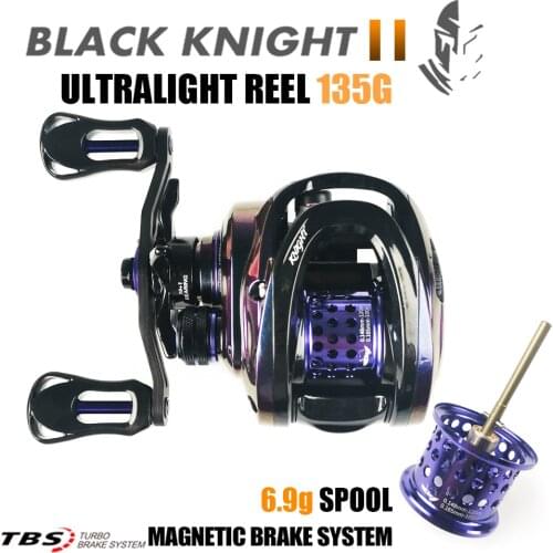 2021 New 135g BLACK KNIGHT2 6.9g Spool Ultralight BFS FINESSE Baitcasting Reel Baitcaster Fishing Coil For Shad Trout Reels