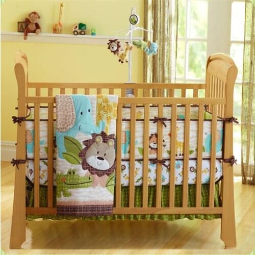 7pcs Baby Crib Bed Kit Infant Baby Bedding Set Kids Bedding Kit Infant Baby Quilt