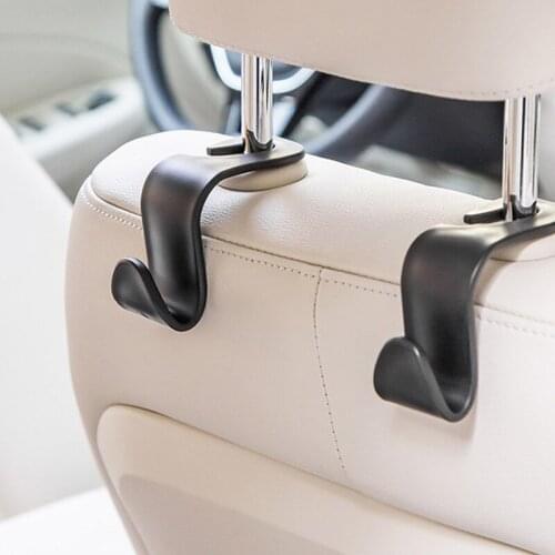 1pcs Auto Car Hooks Hangers Organizer Universal Headrest Mount Storage Hooks House Storage Simple Styling Auto Seat Back Hooks