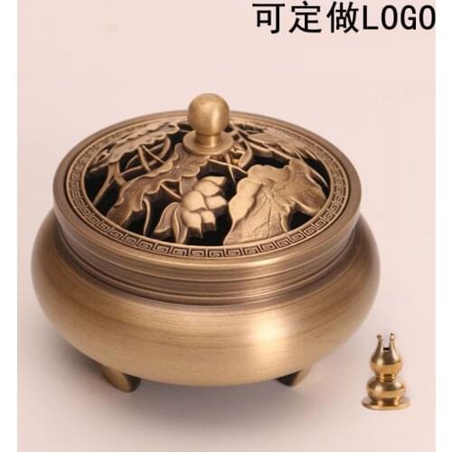 Copperware factory direct selling three foot copper incense burner pure copper home decoration indoor sandalwood stove burner