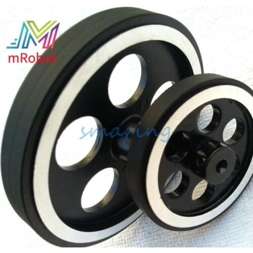 Metal Load-bearing Wheel for RC Robot Car Toy Parts 50-100KG Supporting Wheels Diameter 65mm/95mm