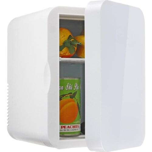 Car Fridge Small 12V 6L Mini Refrigerator Small Household Dormitory Single Door Car Home Dual-use Car Refrigerator