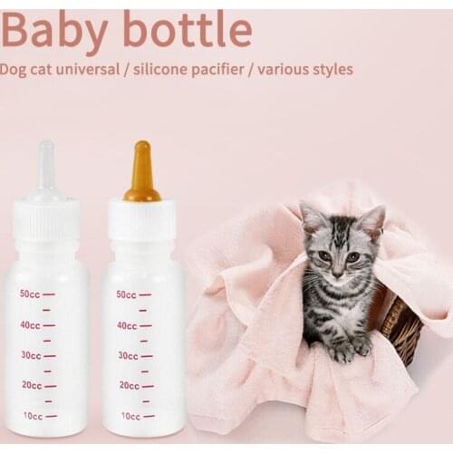 Pet Mini Nipples Squeeze Liquid Feeding Nursing Kit Pet Feeding Bottle For Kitten Puppy Small Pet Animals Pill Feeding Tool