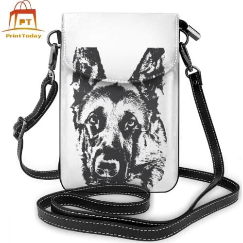 German Shepherd Shoulder Bag German Shepherd Leather Bag Shopping Crossbody Women Bags Multifunction Purse