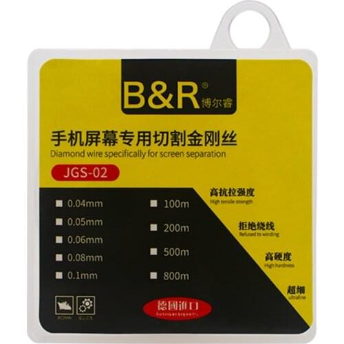 Newst 0.04 0.05 0.06 0.08 0.1MM 100M Cutting Line LCD Screen Separation Diamond Wire Mobile Phone Repair Tools With Storage Box