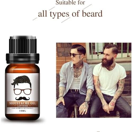 Organic Beard Oil Gentlemen Moisturizes Facial Hair Moustache Oils Pure Growth Face Hair Thicker Essential Oil Dropshipping