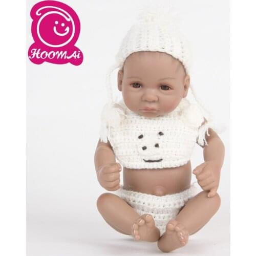 Baby Dolls Lifelike Reborn Baby Doll Action Figure Toys Full Silicone Children Toy With Hair Kids Birthday Gift 10 Inch
