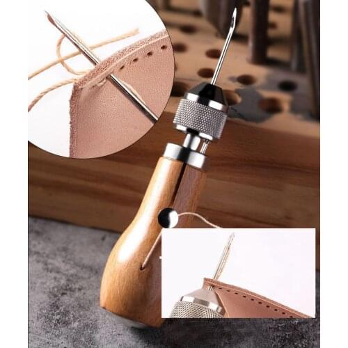 Leather sewing machine DIY Leather Sewing Tool Leather Hand Sewing Machine Waxed Thread for Leather Craft Edge Stitching